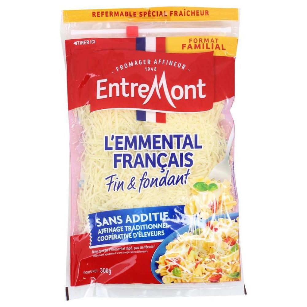 [707864] Emmental Râpé Français Fin et Fondant Entremont 300g