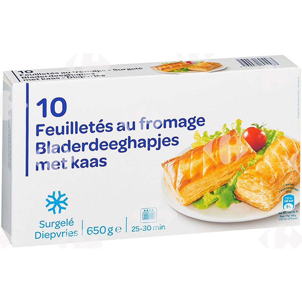 [625595] Feuilletés au Fromage Carrefour Blanc 10x65g