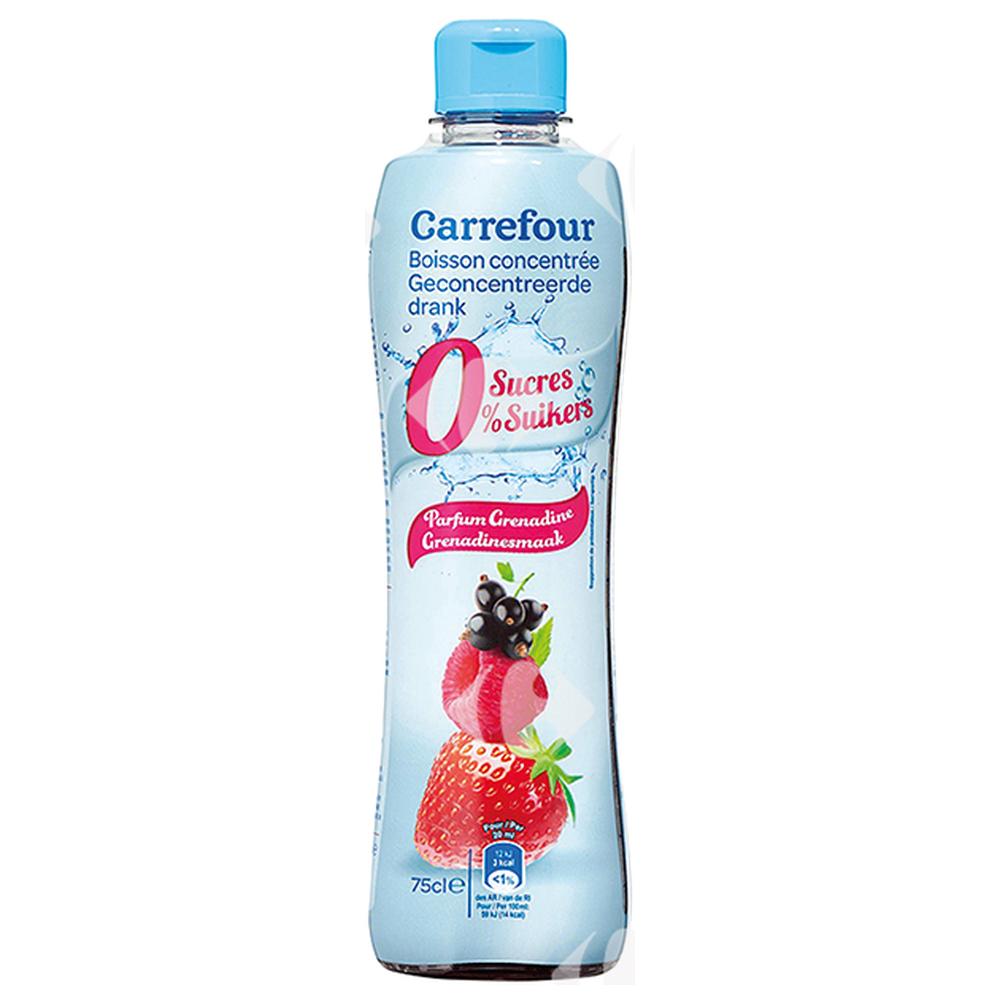 Sirop de Grenadine 0% Sucre Carrefour 75cl