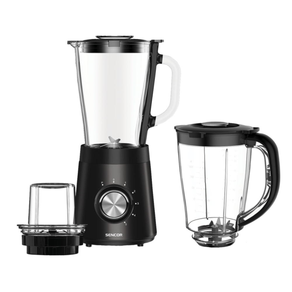 [712234] Blender 2 Bols avec Moulin Noir Sencor 600W.