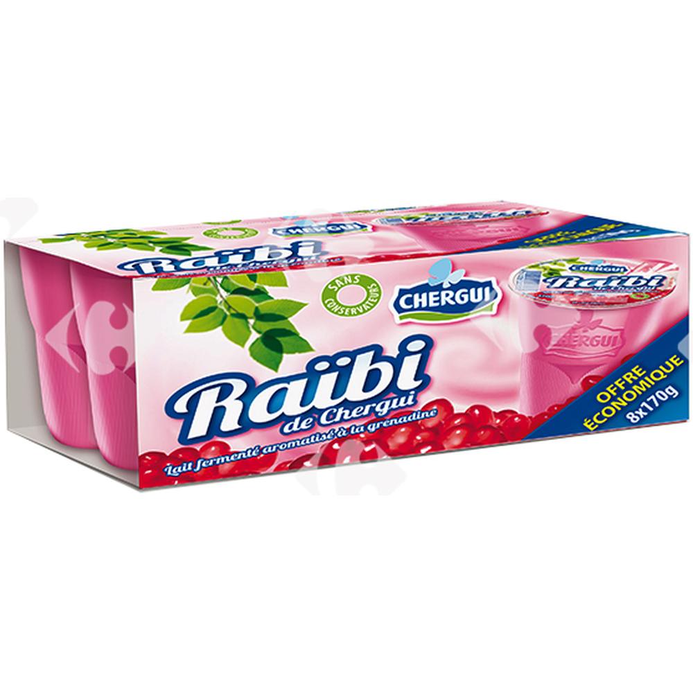 Pack Yaourt à Boire Grenadine Raibi Chergui 8x170g