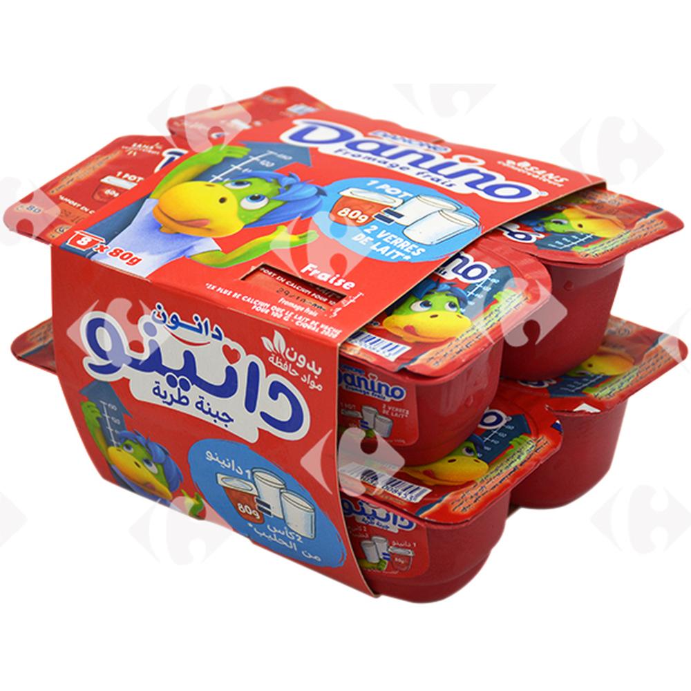 [210204] Pack Fromage Frais Fraise Danino Danone 8x80g