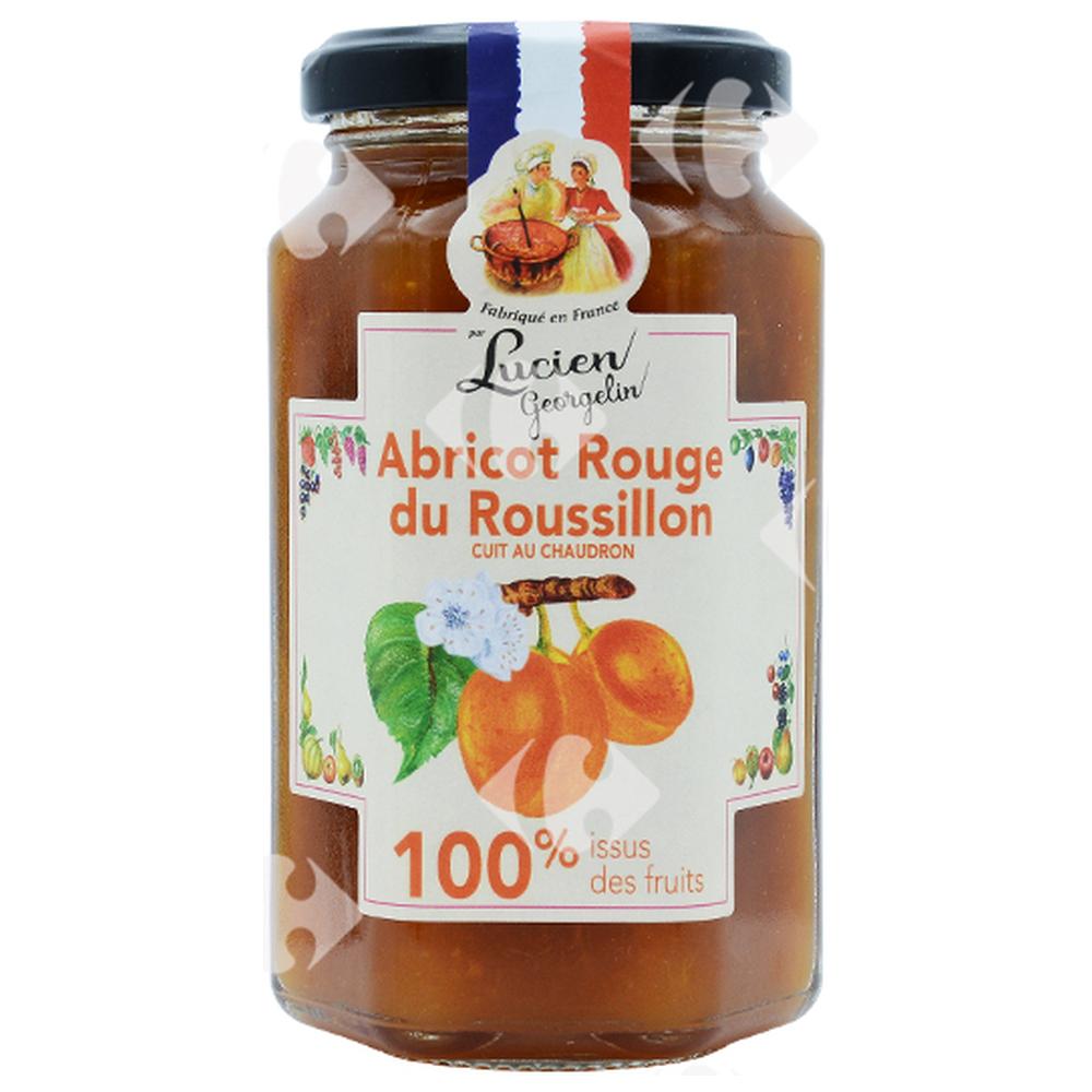 Confiture d'Abricot Rouge 100% Fruits Lucien Georgelin 300g