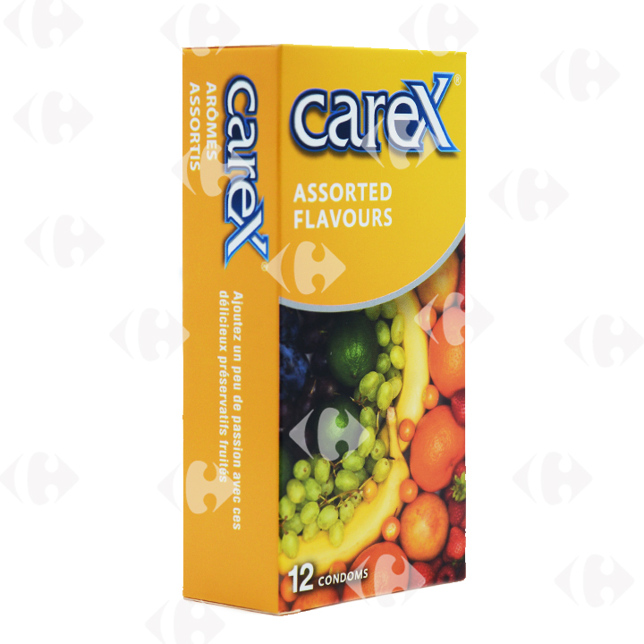 [570408] Préservatifs Assorted Flavour Carex 12 unités