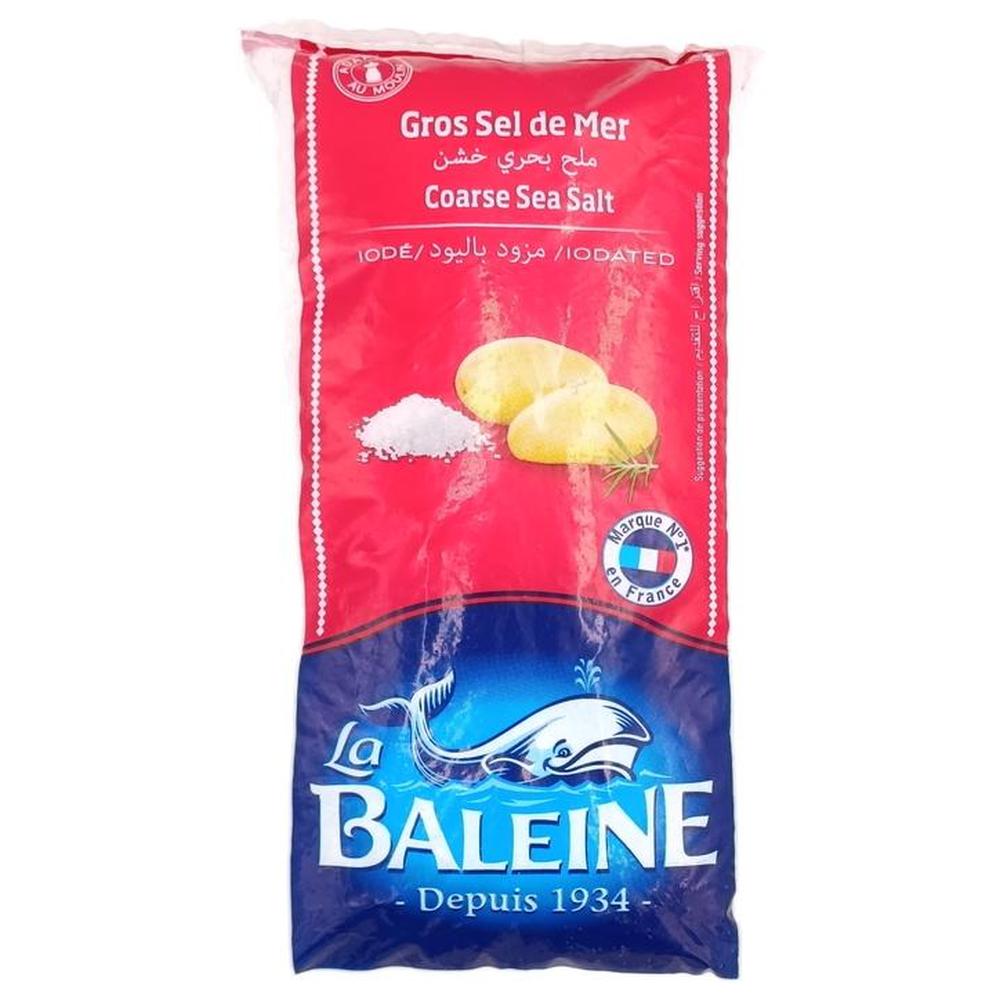 [648897] Sachet Gros Sel de Mer La Baleine 1kg.