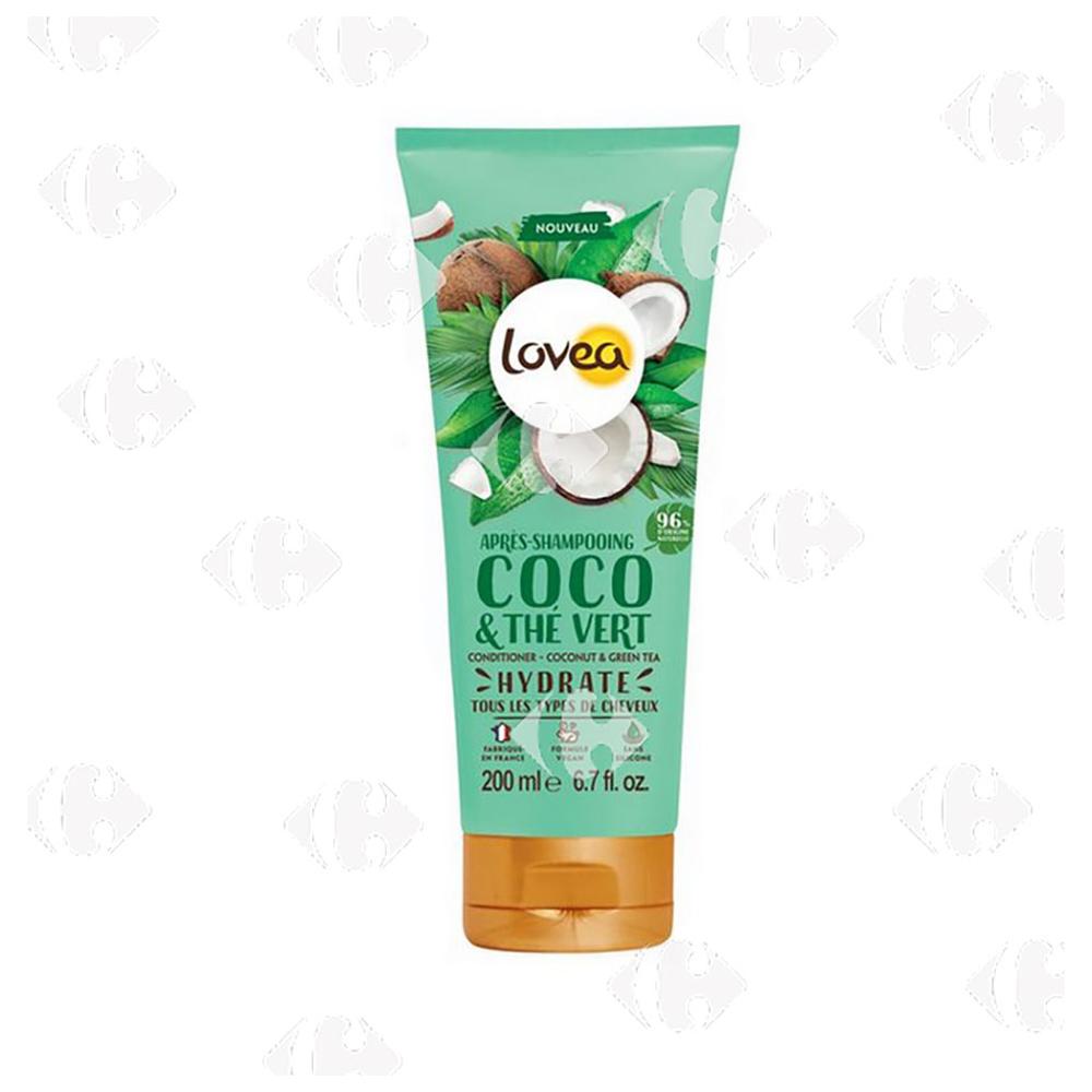 Après-Shampooing Coco & Thé Vert Lovea 200ml.