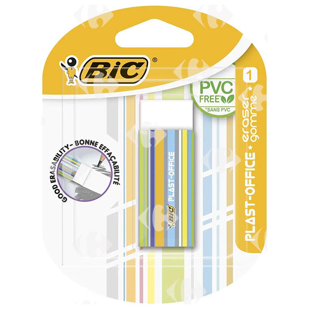 Gomme Blanche Plast-Office Bic sans PVC