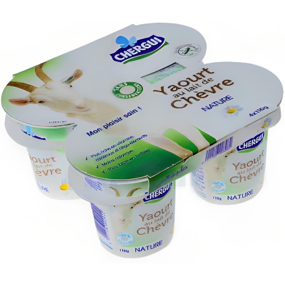 [544719] Pack Yaourt Chèvre Nature Sucré Chergui 4x110g.