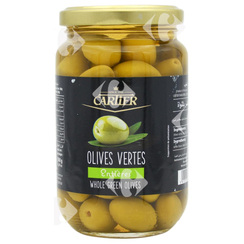 Bocal d'Olives Vertes Entières Cartier 360g
