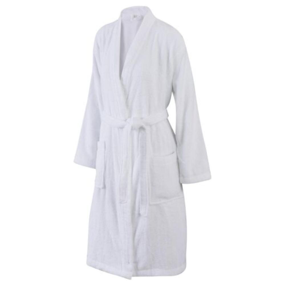 Peignoir Adulte Bath en Coton Blanc Tex Home S/M