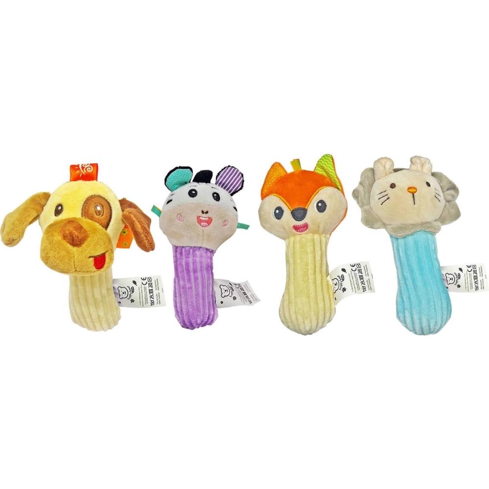 Peluche à Hochet Zoko-HappyBear 6x7 cm