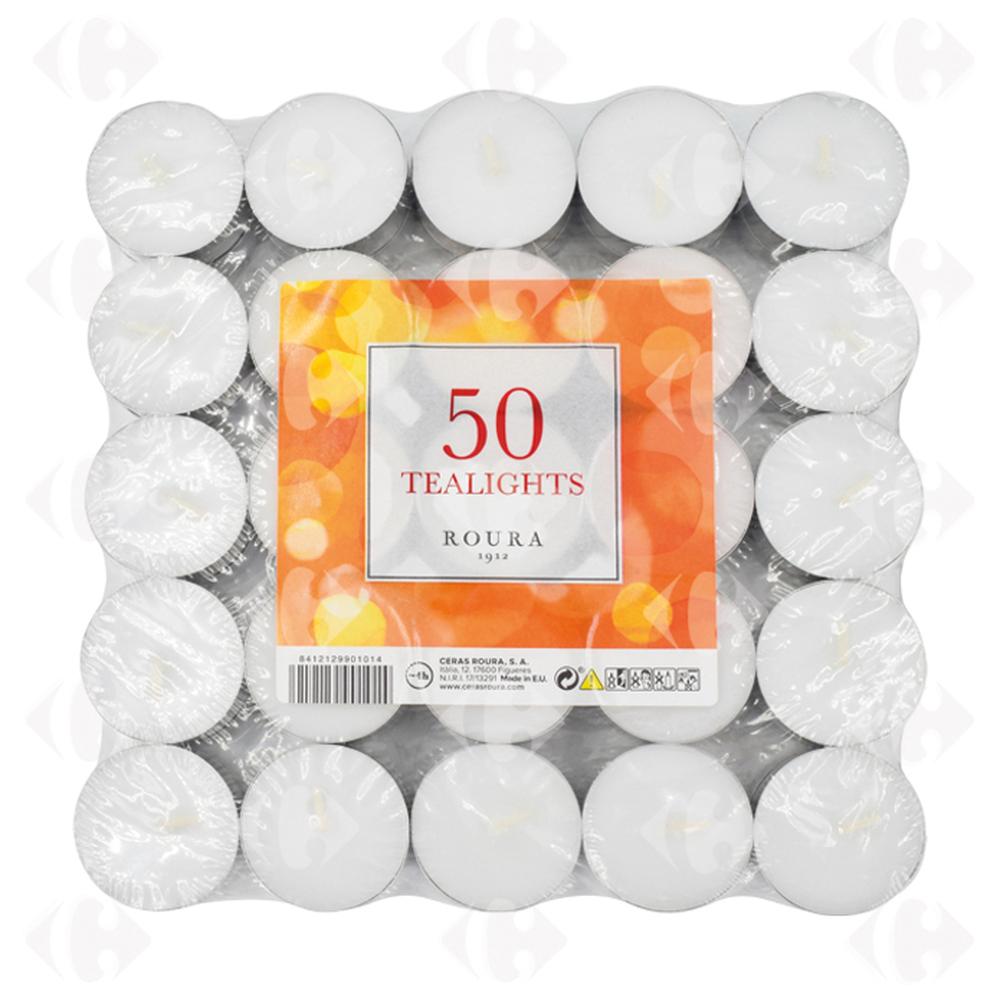Bougies Chauffe Plats 4h - 50 pièces
