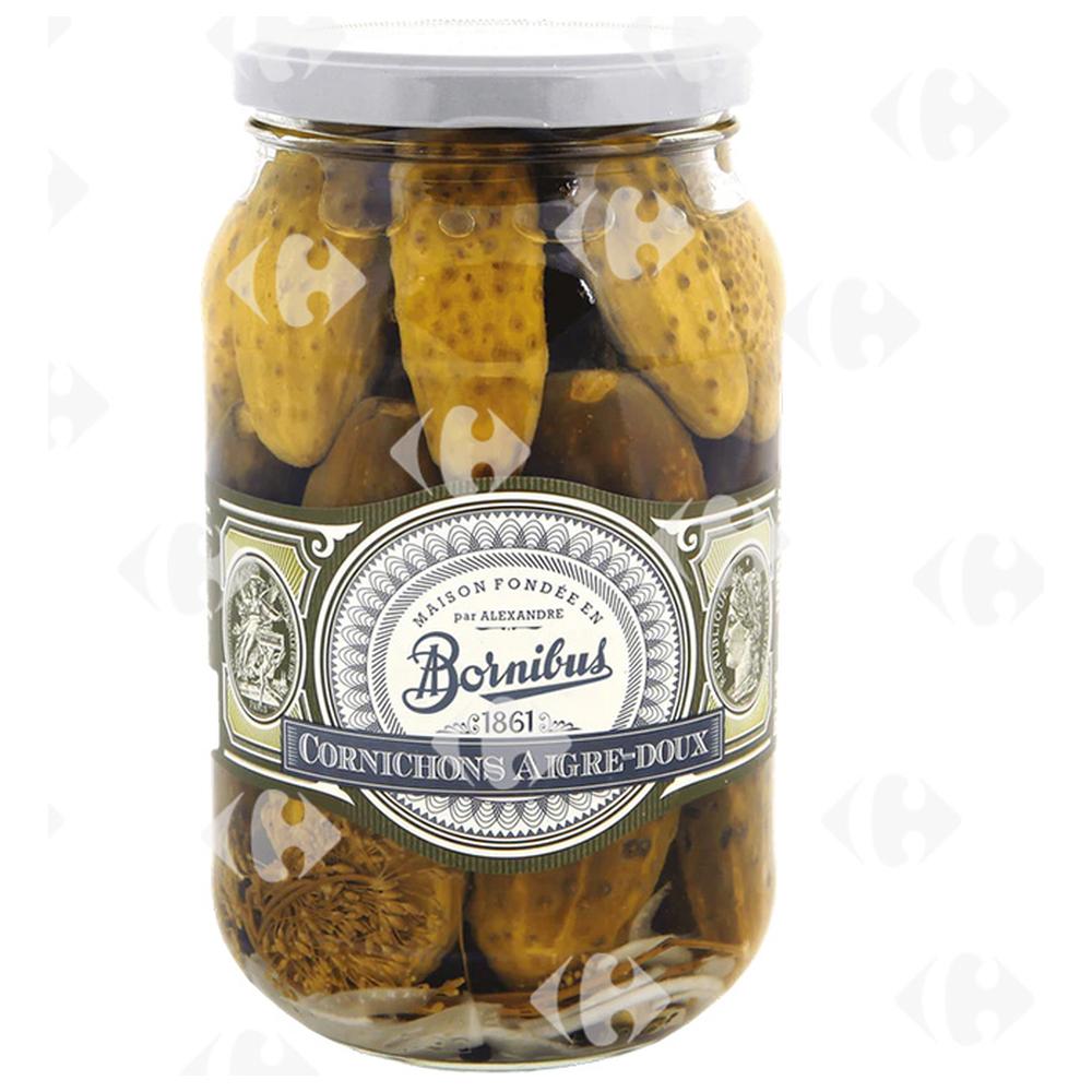 [680622] Cornichons Aigre-Doux Bornibus 860g