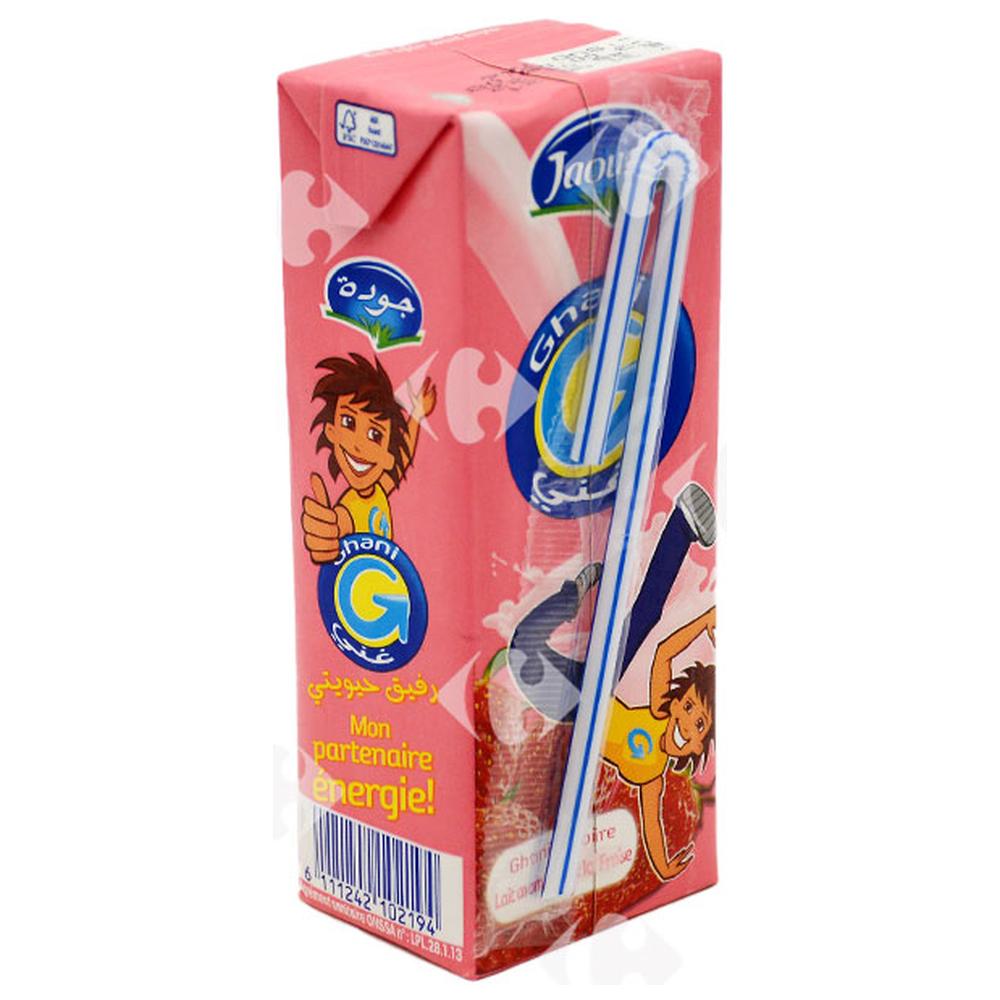 [148901] Lait Aromatisé Fraise Ghani Jaouda 200ml