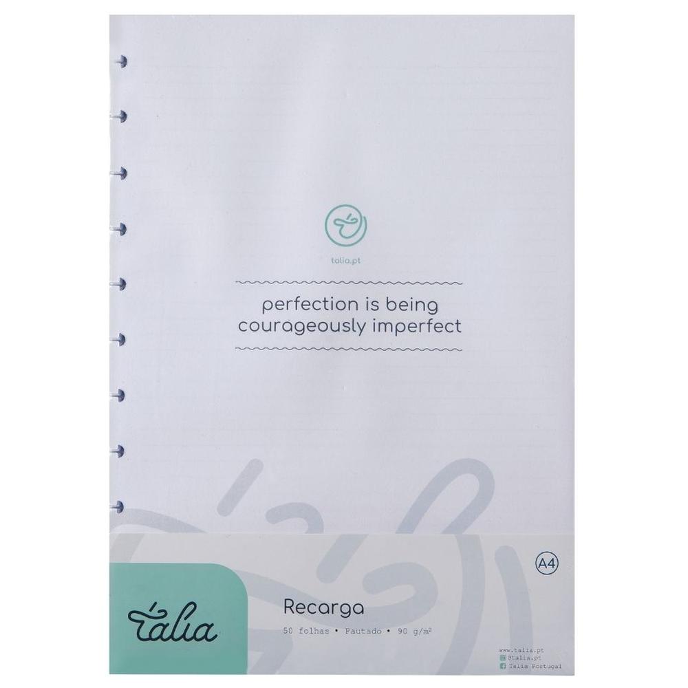 Recharge Carnet A4 Lignés Talia 29,7x21 cm 50 feuilles