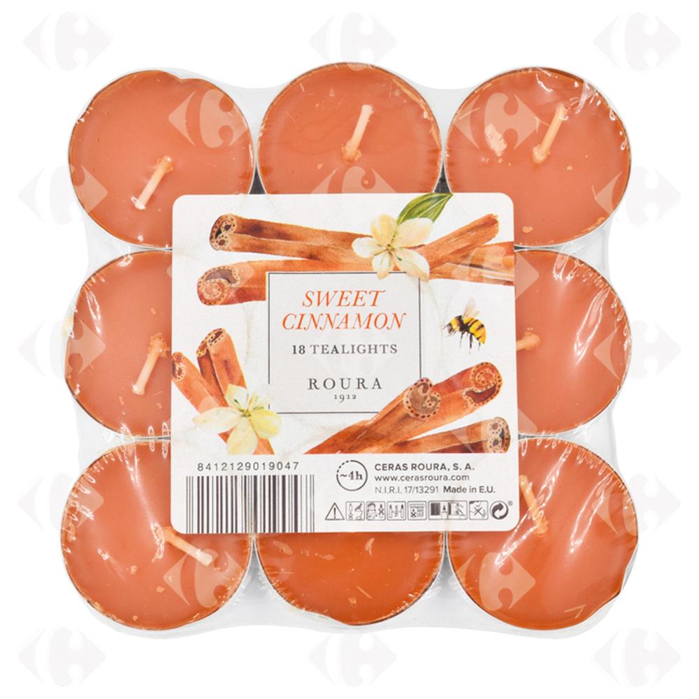 [545158] Bougie Chauffe Plat Parfumée Cannelle 18 unités.