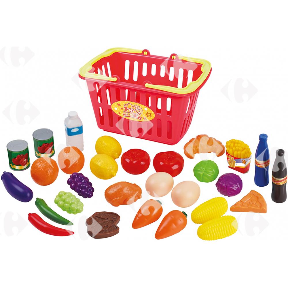 Panier de Courses + 30 Accessoires Carrefour