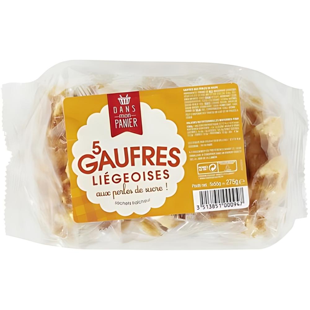 [707064] Gaufres Liégeoises Nature Carrefour 275g 5 unités