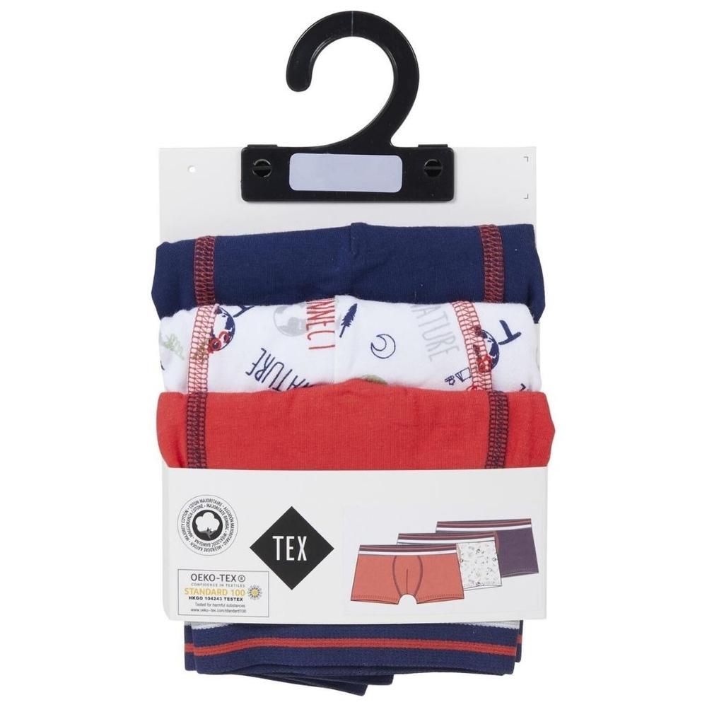 [691623] Boxer pour Garçon Navy Tex Home 3 pièces