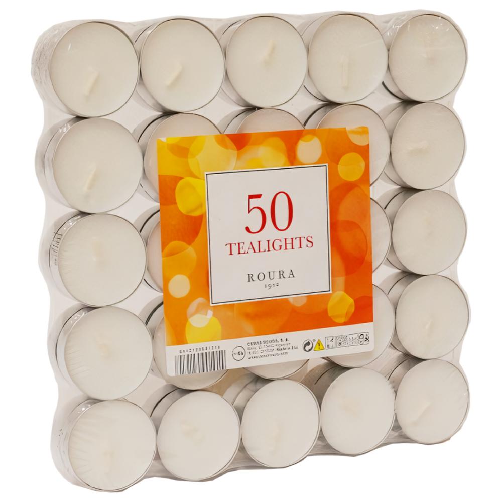 [692371] Bougies Chauffe Plats Roura 8h - 50 pièces.