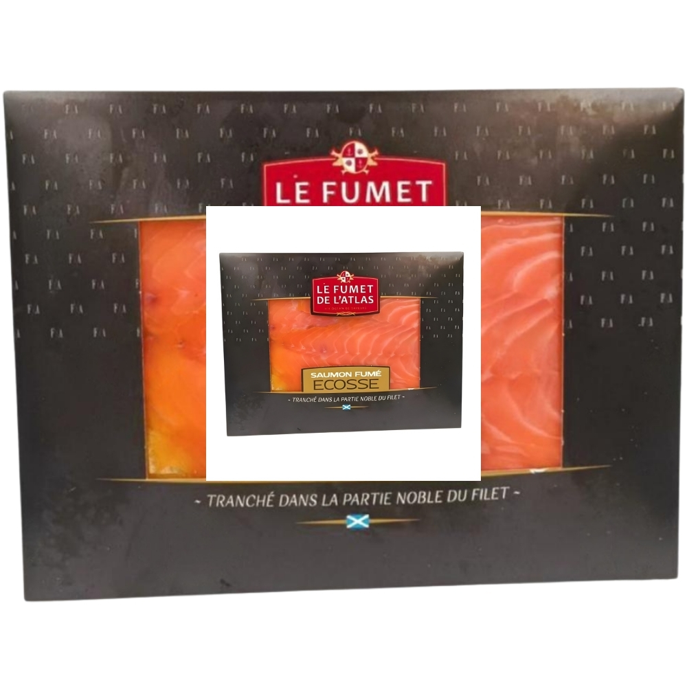 [528024] Saumon Fumé Ecosse le Fumé de l'Atlas 100g.