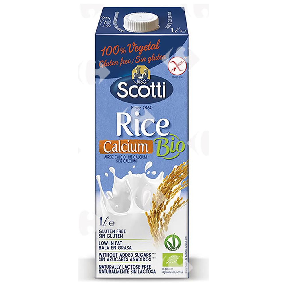 [619230] Boisson de Riz avec Calcium Bio sans Gluten Scotti 1L.