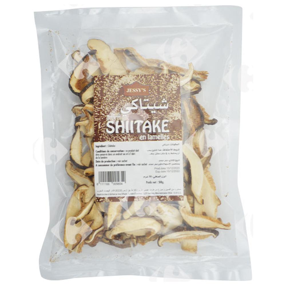 [244306] Champignons Déshydratés Shiitake en Lamelles Jessy'S 50g.