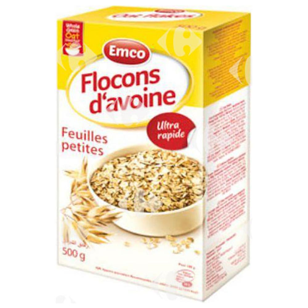 [417633] Flocons d'Avoine Petites Feuilles Emco 500g.