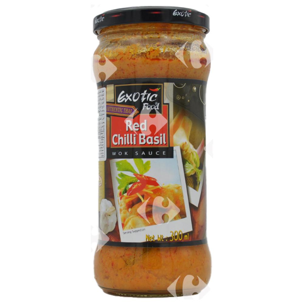 [561782] Sauce Wok Chili Rouge au Basilic Exotic Food.