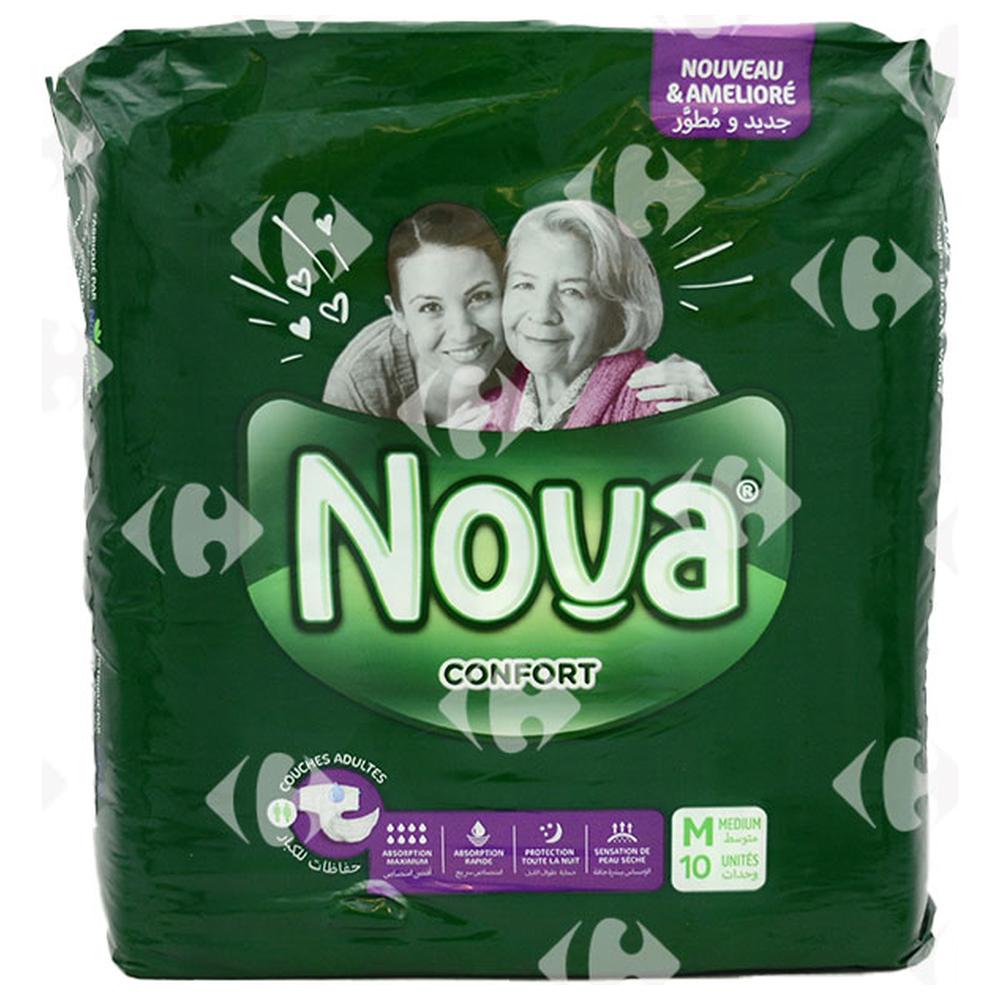 [653109] Couches Adultes Medium Nova 10 unités.