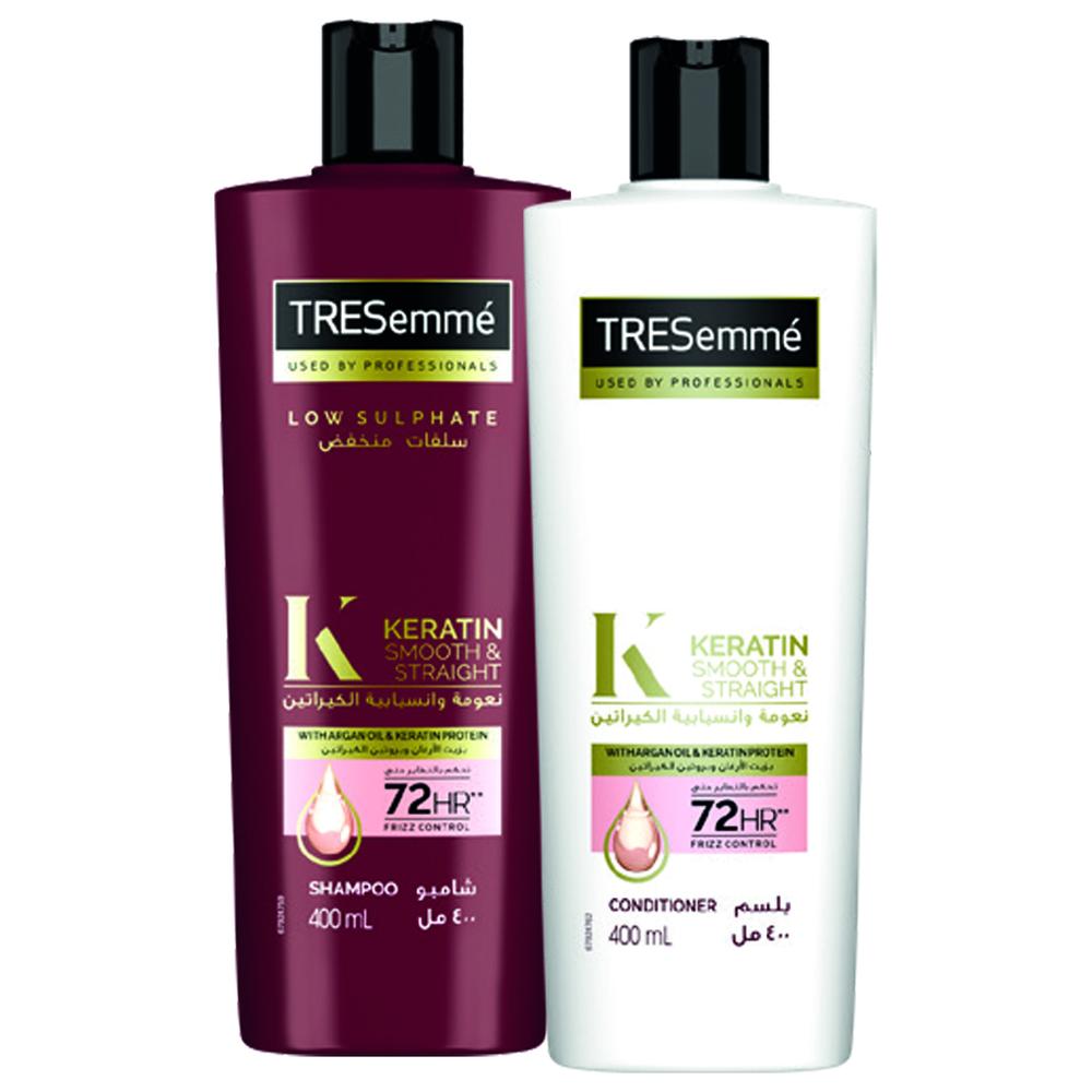 Pack Shampooing Keratine TRESemmé 400ml + Après-Shampooing Keratine 400ml