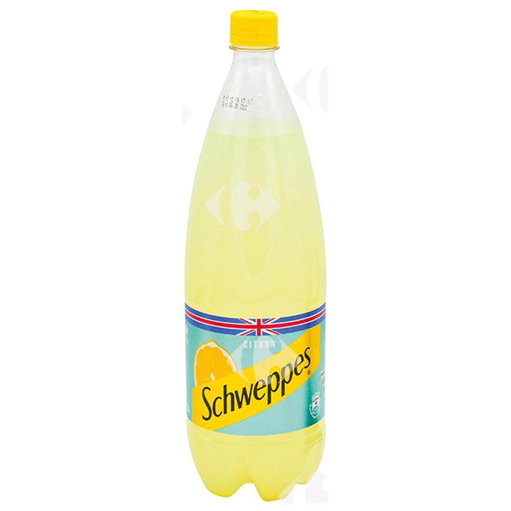 [9782] Boisson gazeuse Schweppes citron bouteille 1,3L.
