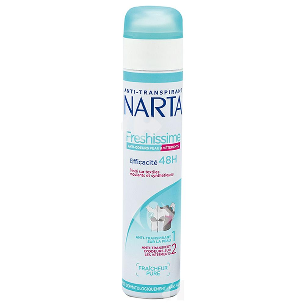 [579142] Atomiseur Anti-Transpirant Dermo Efficacité Sans Paraben Narta 200ml.