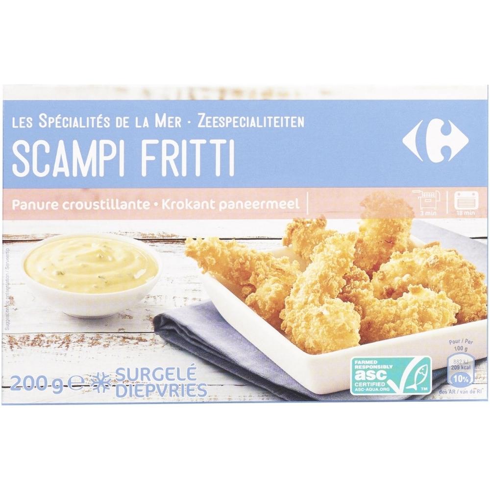 Crevettes Scampi Panées Carrefour 200g.