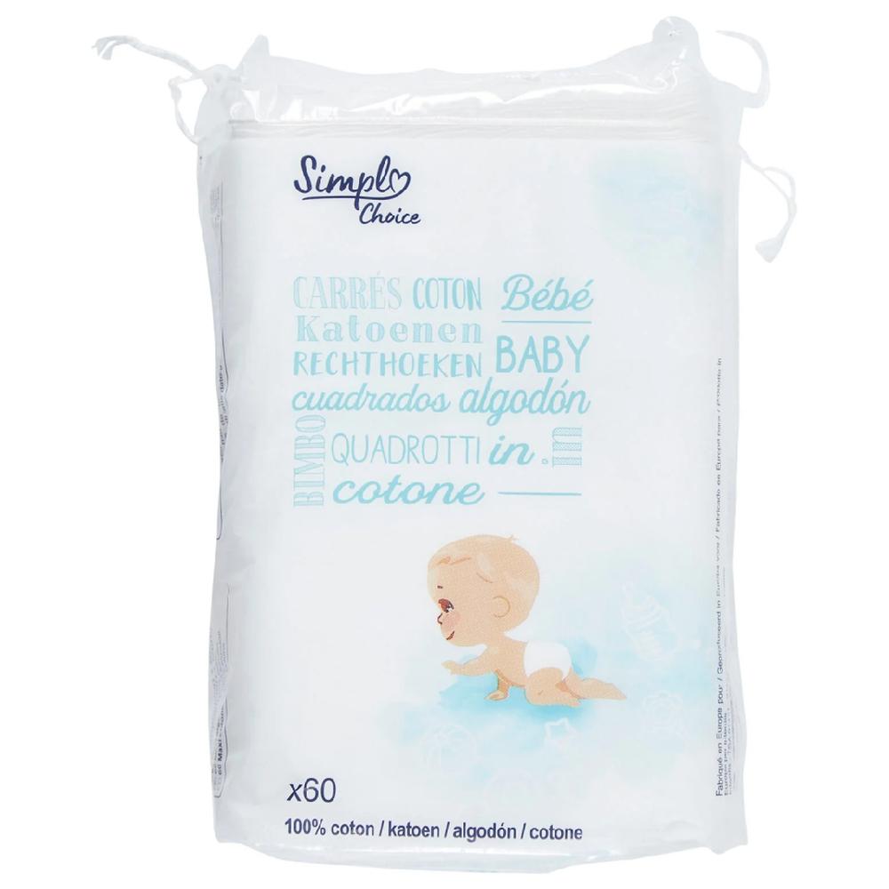 [708129] Conton Lingettes Nettoyantes pour Bébé Simpl 60 unités