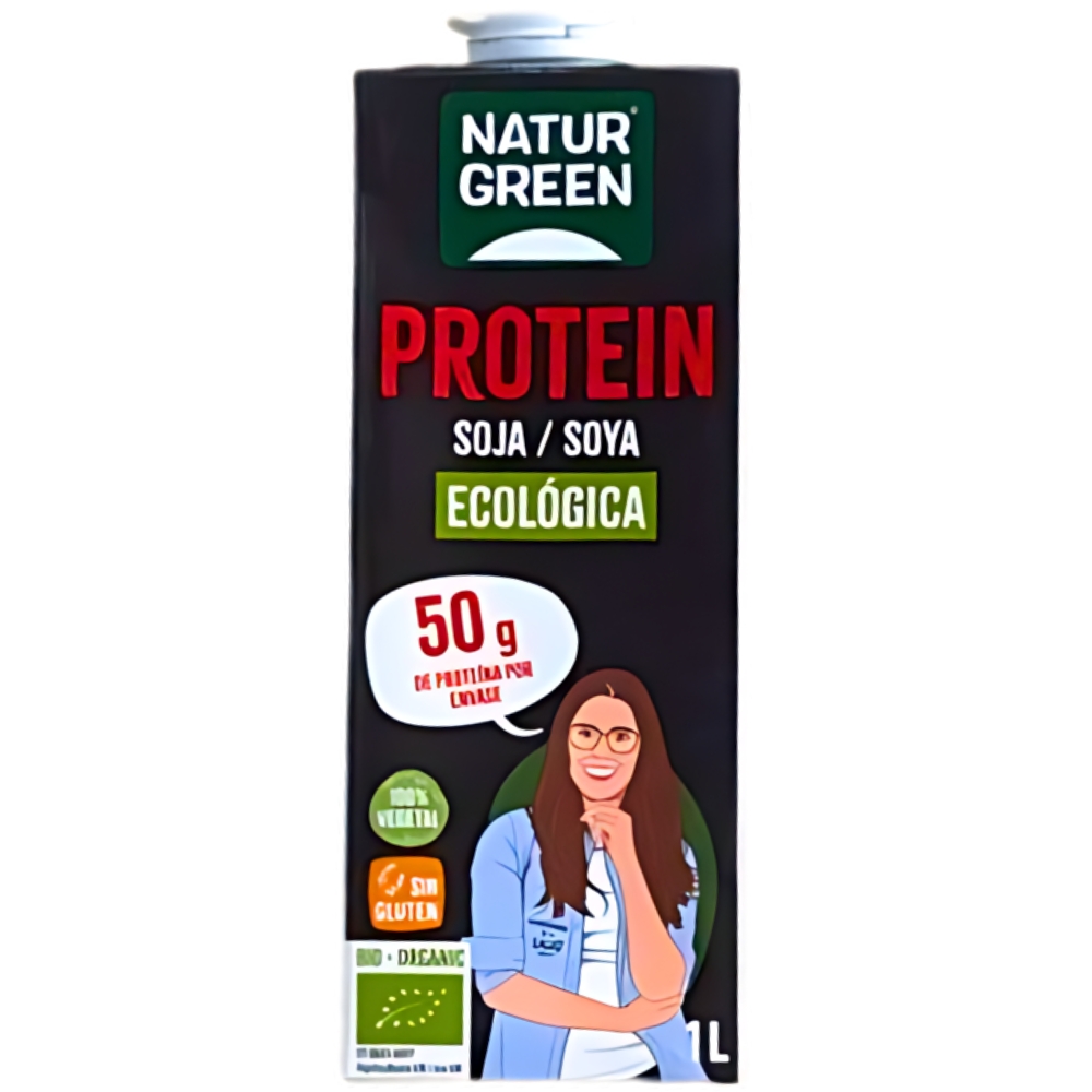 Boisson Soja Protéinée Nature Green 1L.