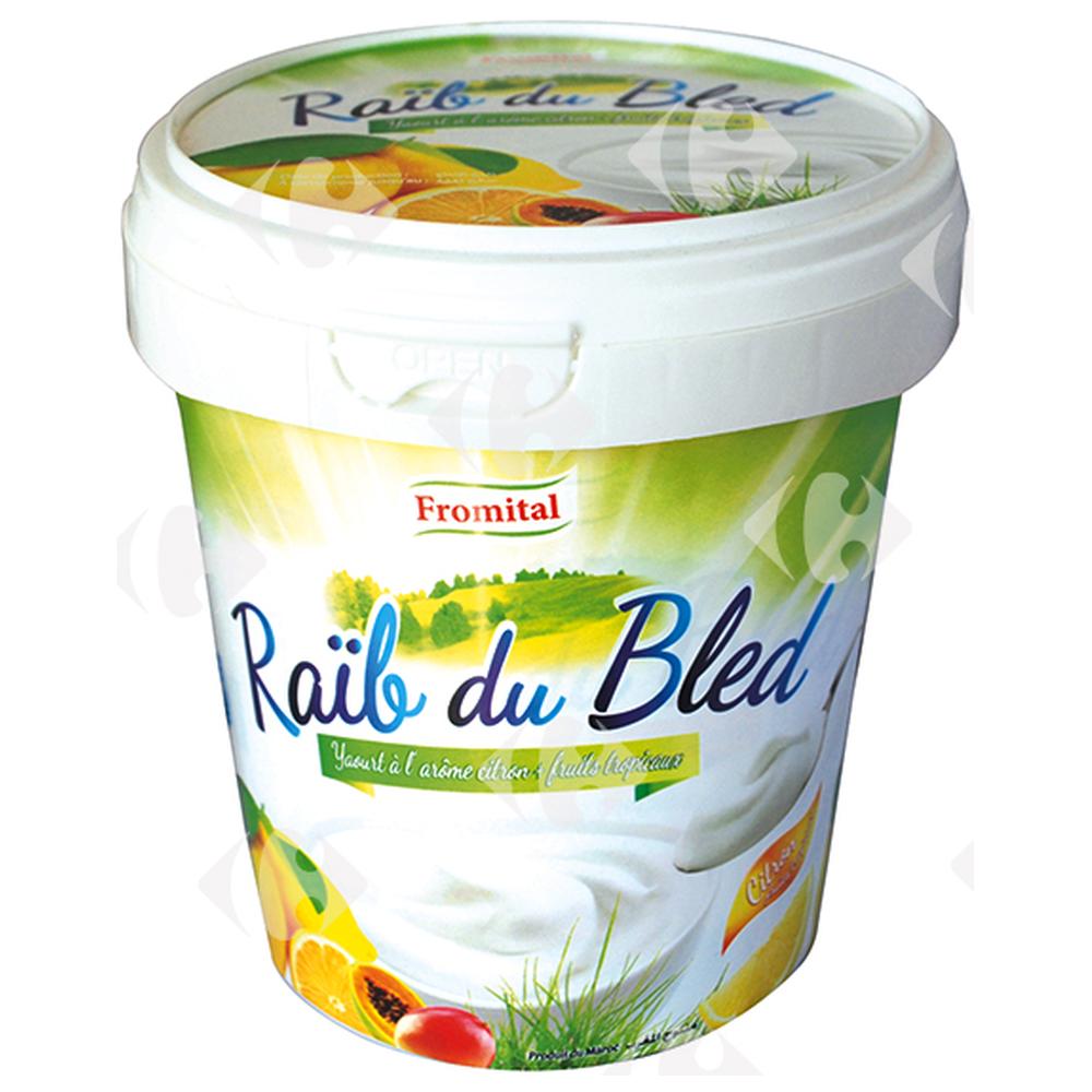 Yaourt Raïb du Bled Citron Fromital 900g.