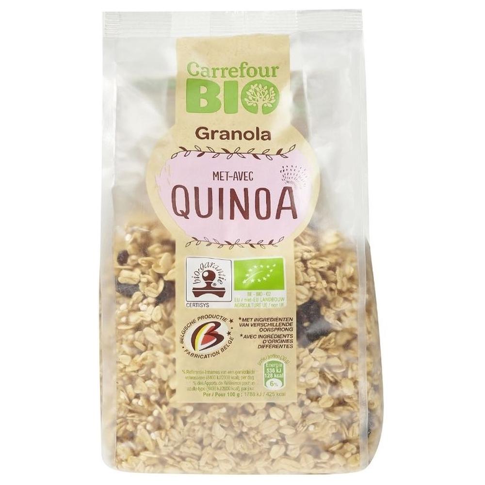 [644068] Céréales Bio Granola avec Quinoa Carrefour Bio 375g