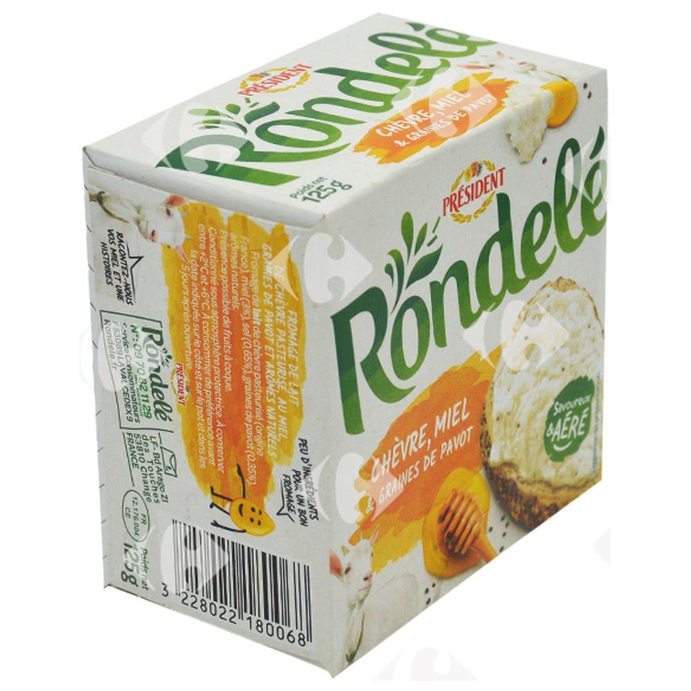 Rondelé Chèvre et Miel Président 125g.