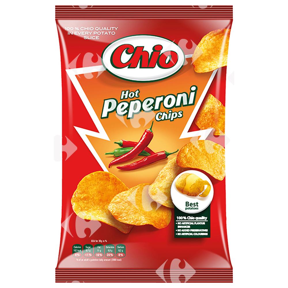 Chips Hot Pepperoni Chio 90g.