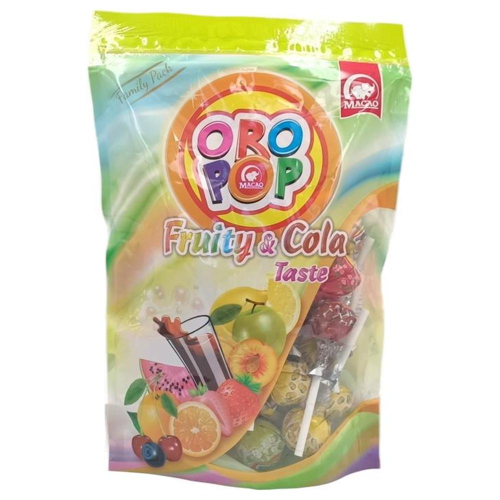 Sucettes Fruity et Cola Oro Pop 400g