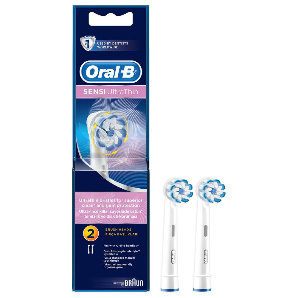[656334] Recharge Brosse à Dents Électrique Sensitive Oral-B 2 unités.