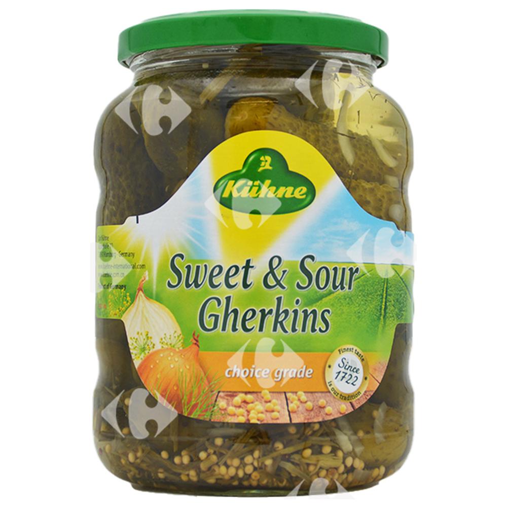 Cornichons Doux Aigre Kuhne 670g.