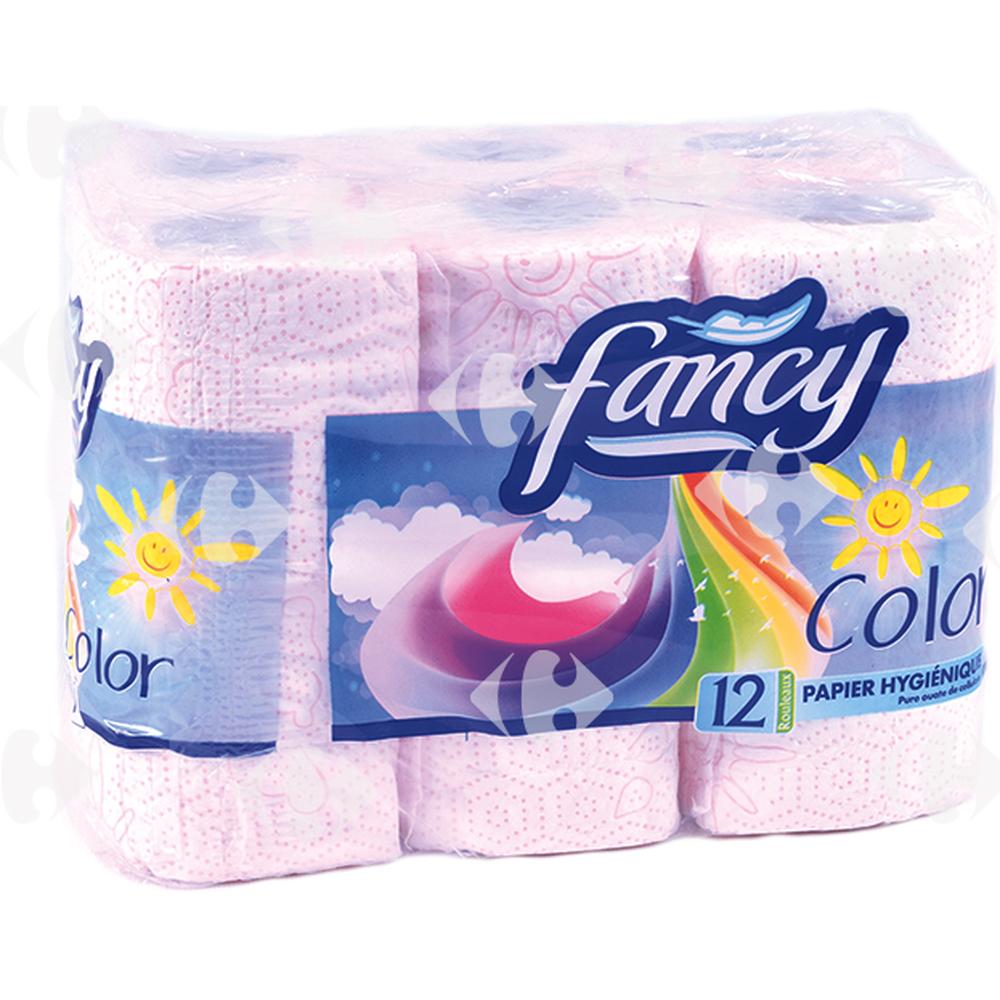 Papier Hygiénique 2 Plis Décoré Fancy 12 rouleaux.