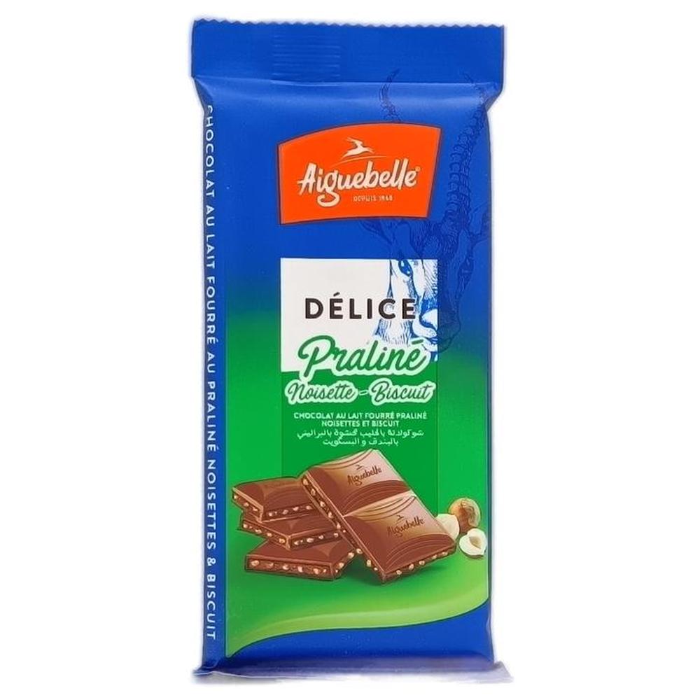 [678855] Tablette de Chocolat aux Noisettes Délice Aiguebelle 45g