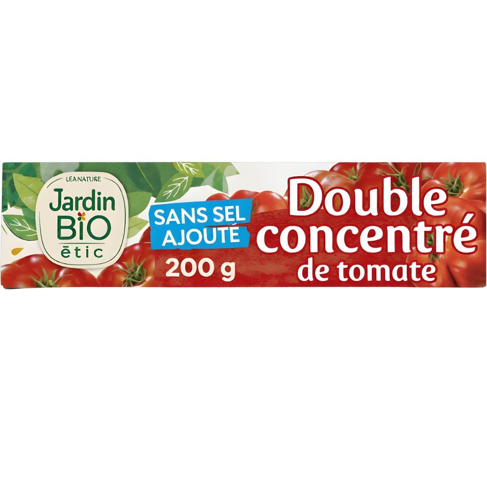 [683138] Double Concentré de Tomate Sans Sel Ajouté Bio Jardin Bio 200g
