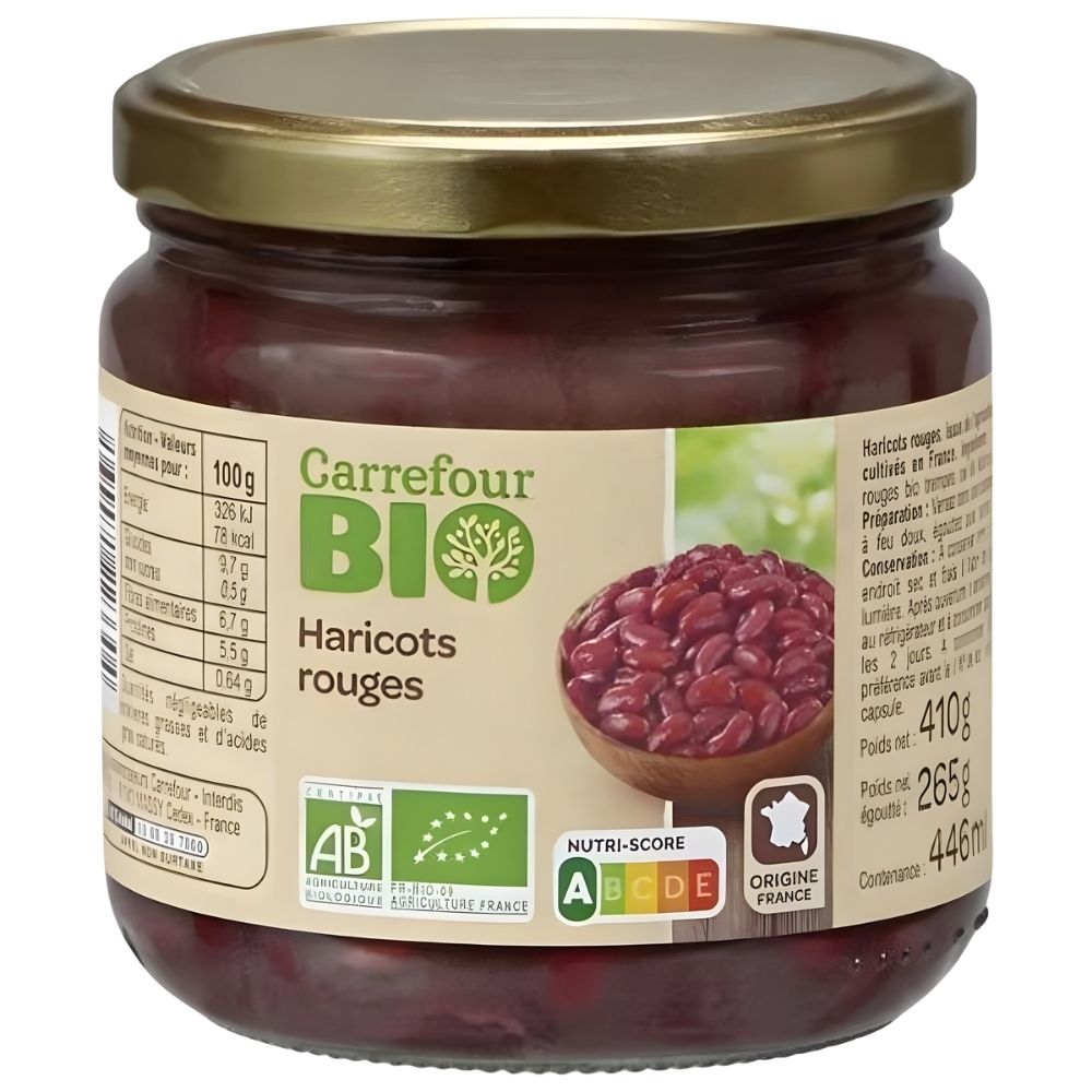 [666923] Haricot Rouge Bio Carrefour Bio 265g