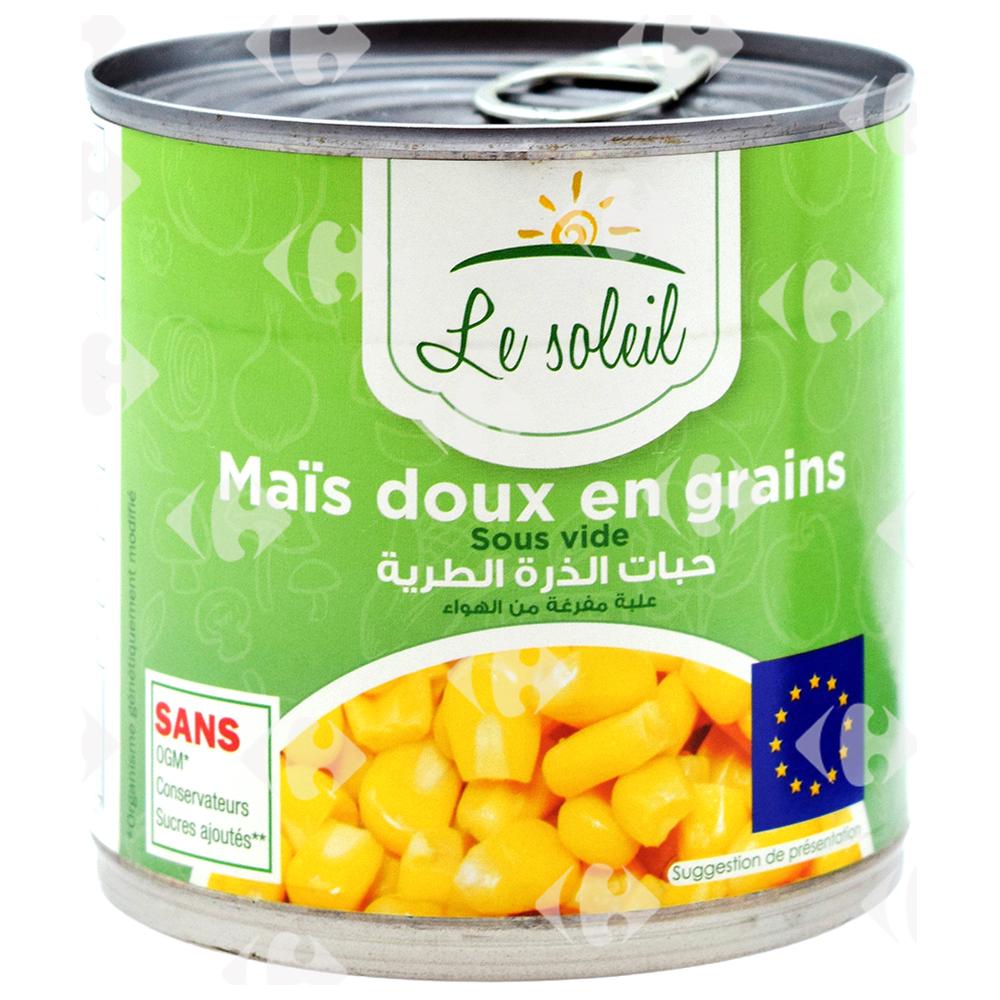 [696637] Conserve Maïs Bio Le Soleil 340g