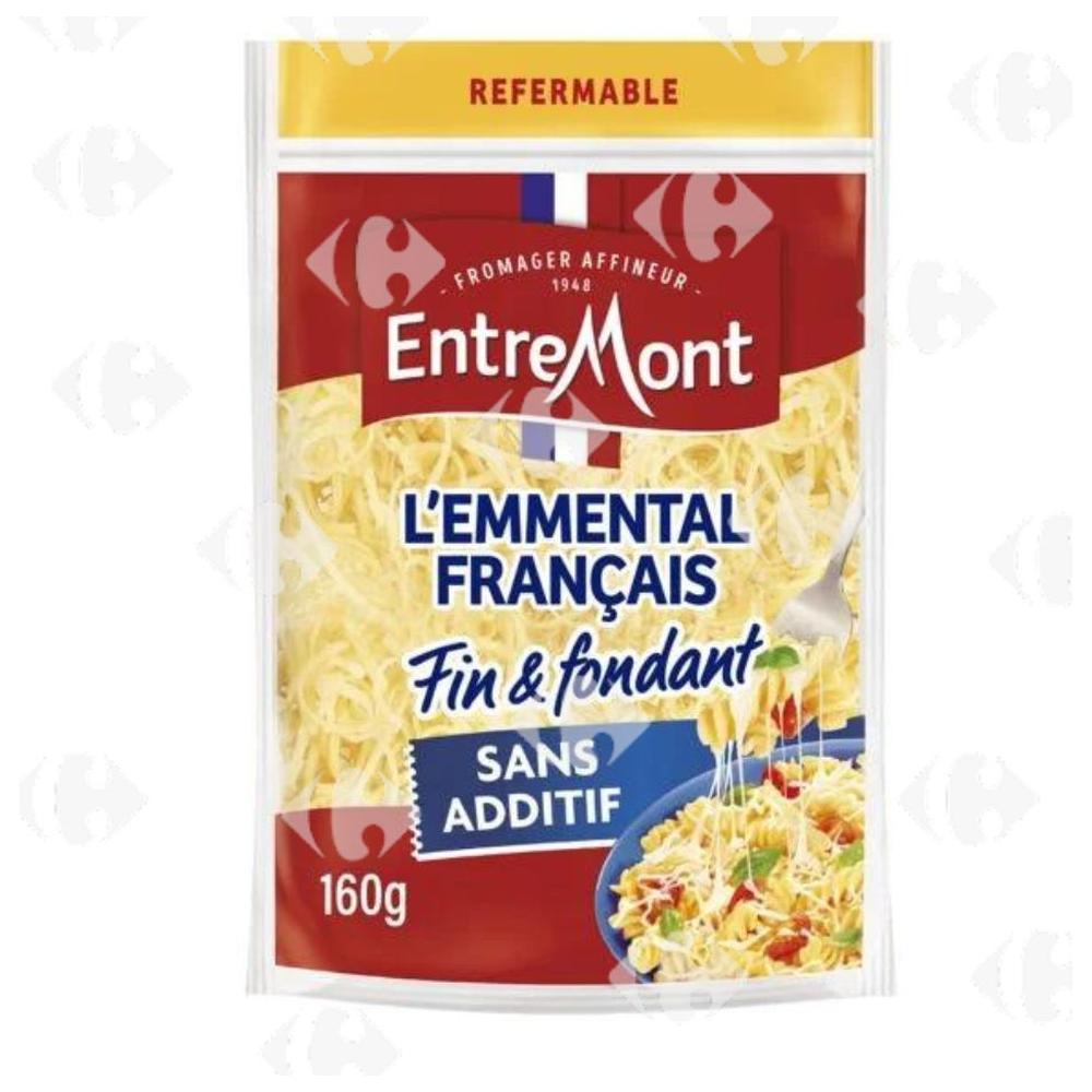 Fromage Râpé Emmental Entremont 160g.