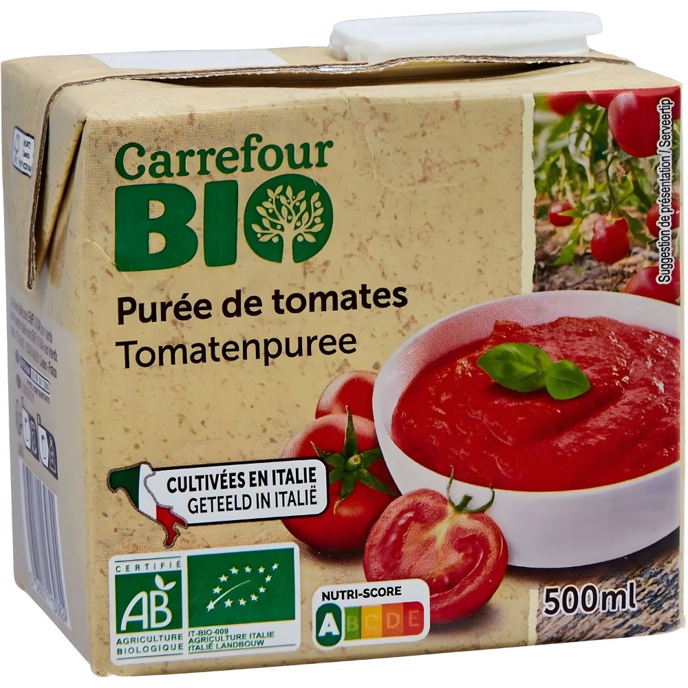 [637738] Purée de Tomate Carrefour Bio 500g